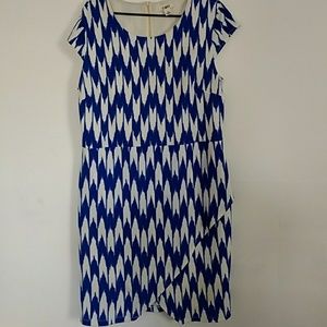 Blue and White Dress